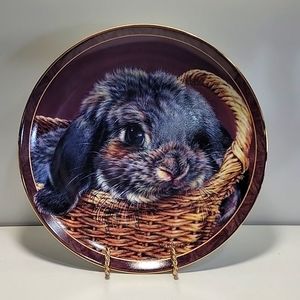 "Basket Case" Bunny Tales Collector's Plate by Bradford Exchange